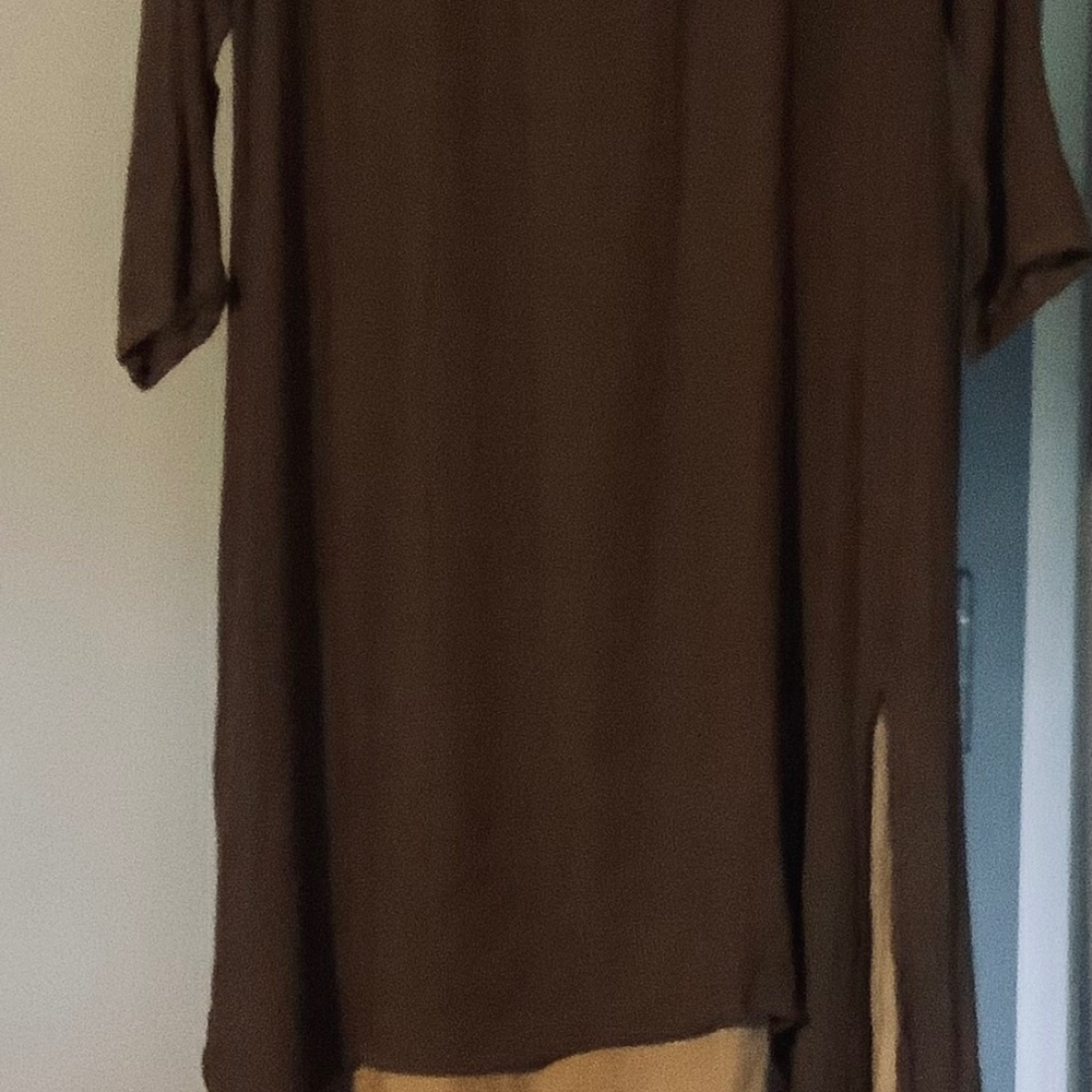 Dress ,double layer skirt .coca dress,under skirt beige.